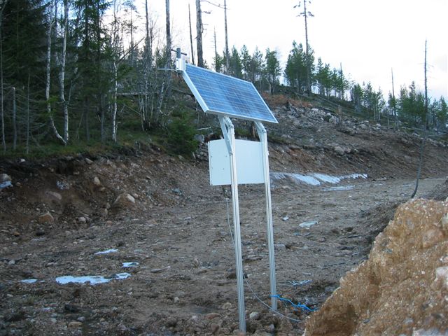 zonnepaneel dat batterij antenne doel herlaad